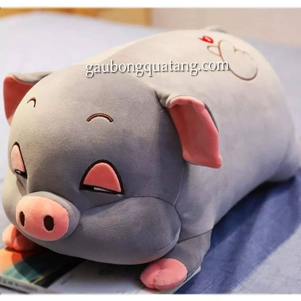 Gối Ôm Heo Mắt Hí Size 50cm.